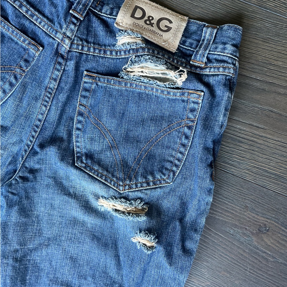 Dolce & Gabbana Flare Distressed Jeans | SIZE 8